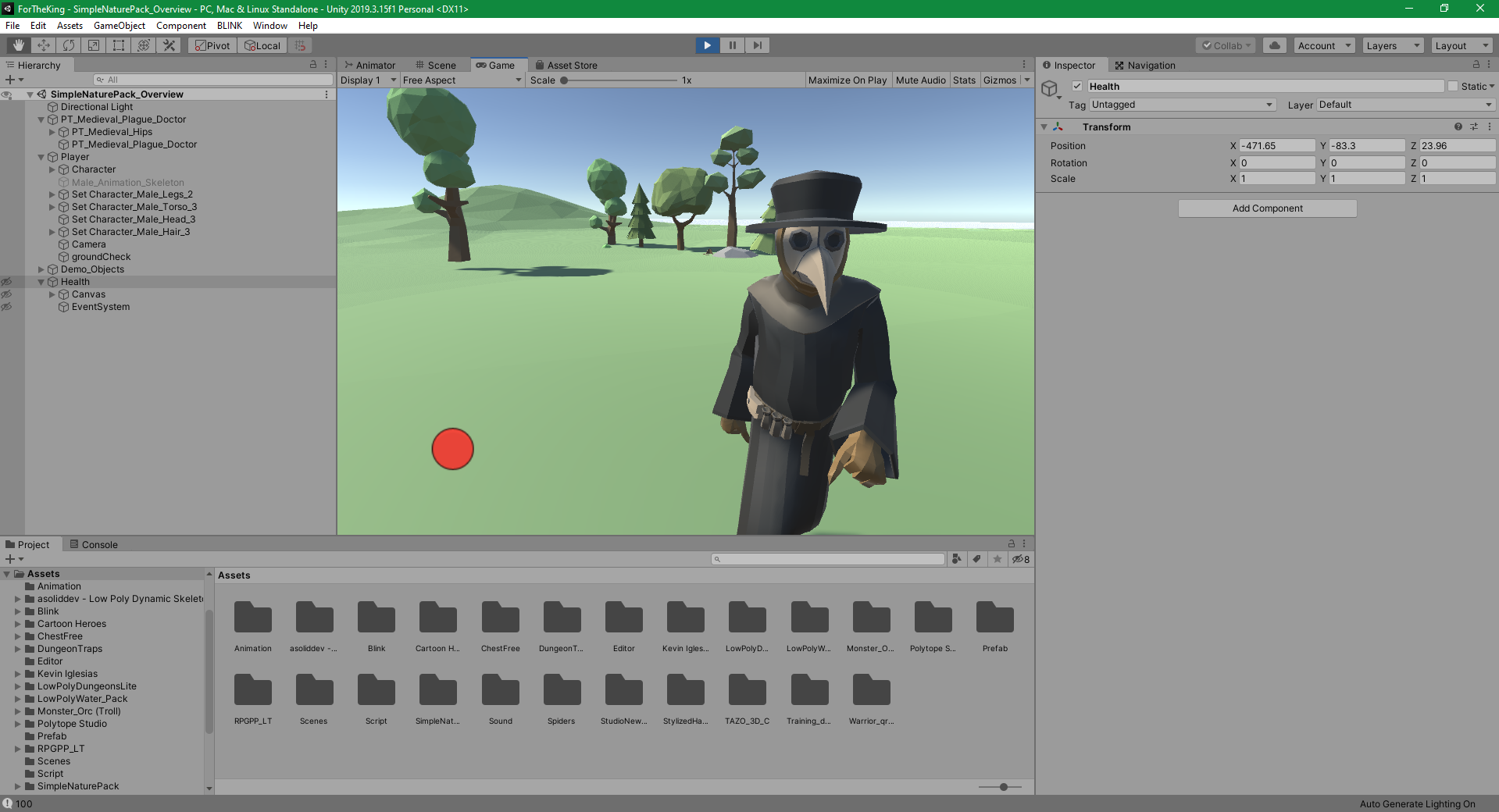 Unity game - "For the King"