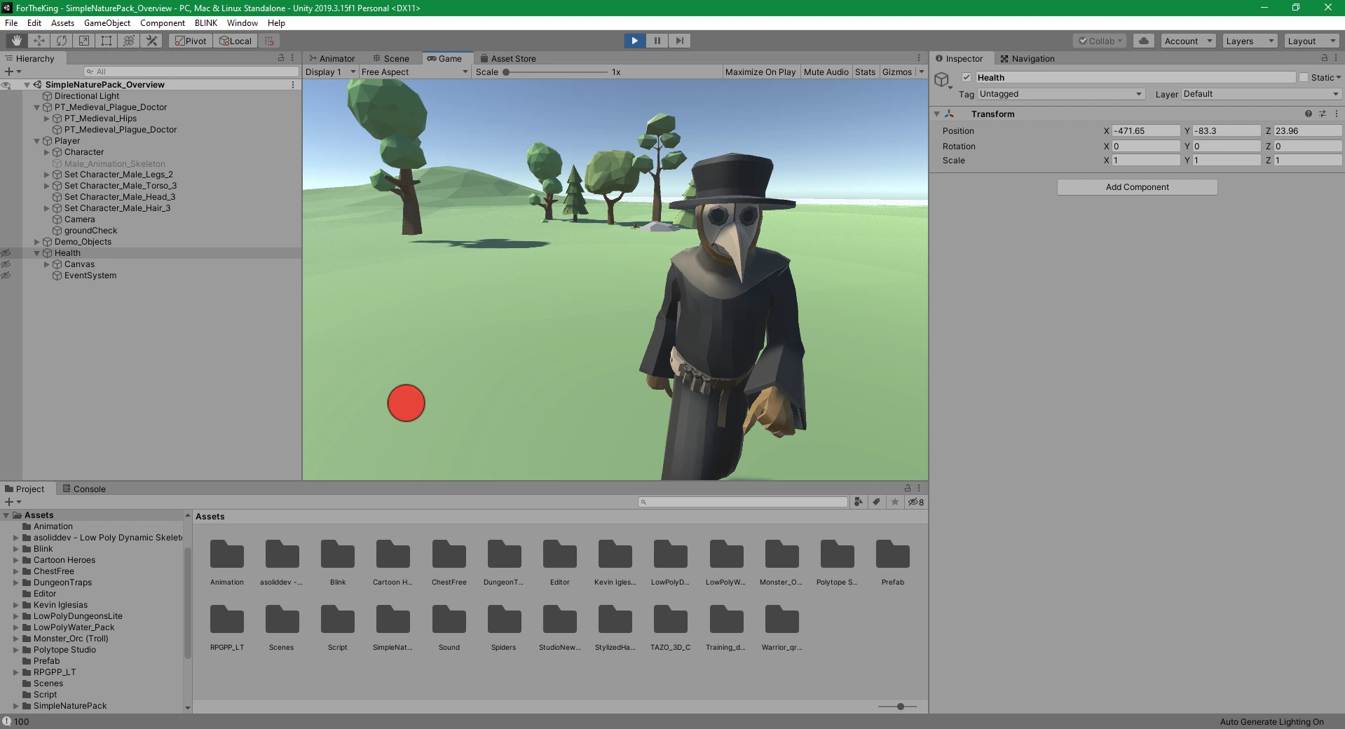 Unity game - "For the King"